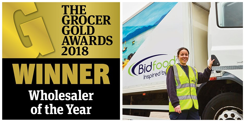 🎉 Bidfood is our Wholesaler of the Year 🎉
   
Judges said: Bidfood has a “care, share and dare culture” and “strong and improving customer satisfaction”

<a href="/BidfoodUK/">Bidfood UK</a> #GrocerGold