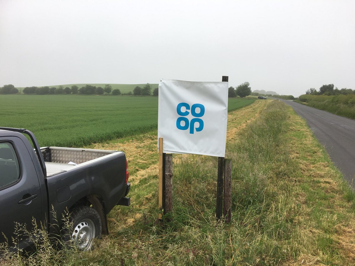 Today the <a href="/OpenFarmSunday/">OpenFarmSunday</a> signs/ banners came down, the <a href="/ClaasWestern/">@CLAAS_Western</a> combine went, as did a lot of bales and other bits from our neighbouring farmers. Unfortunately we had no Red Arrows fly pass like we had on Saturday when we were setting up - shame they were a day early!