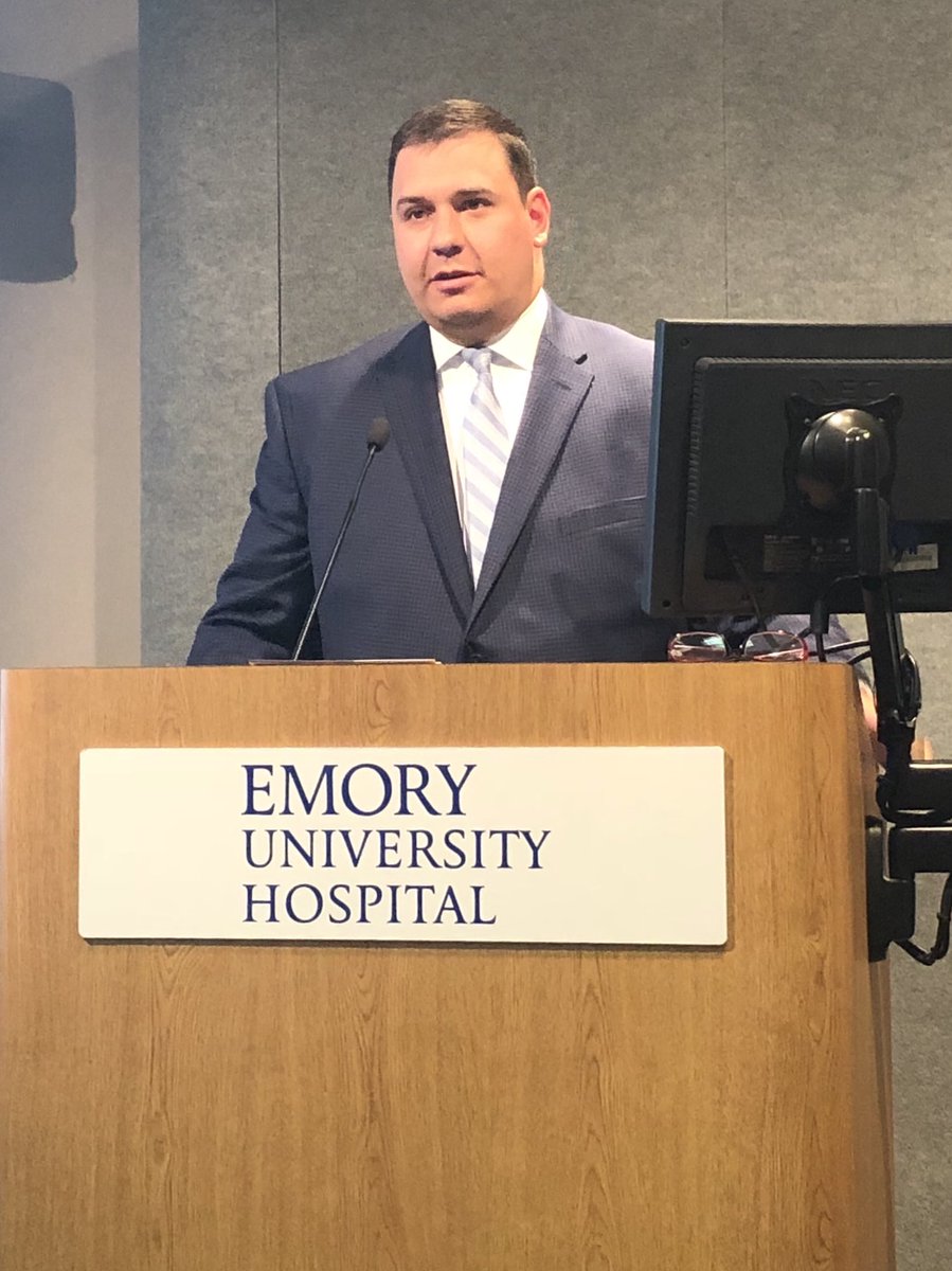 gradydoctor's tweet photo. EUH CR Spencer Maddox teaches us lessons from a first year attending at #EmoryBSTmode @EmoryDeptofMed Grand Rounds. #everybodyteaching https://t.co/qmkgLwB46I