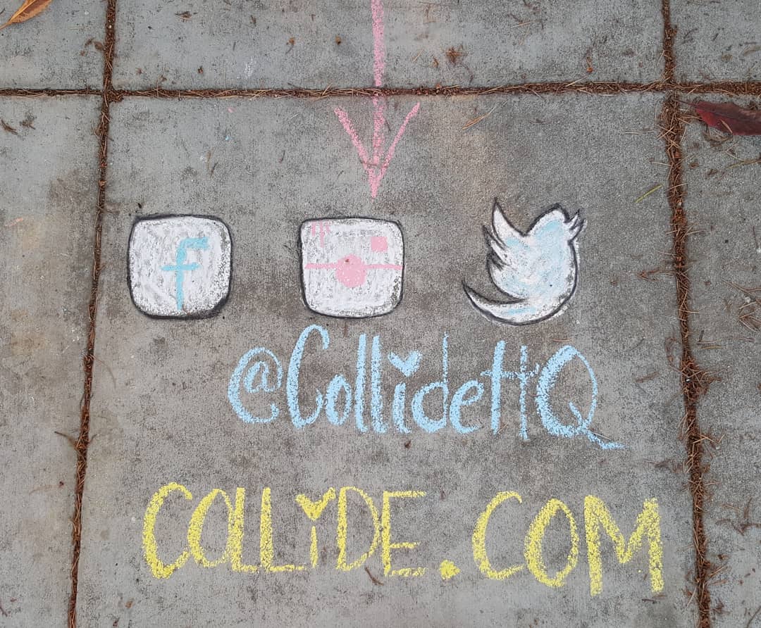 HavenAQ's tweet photo. #chalkart with @CollideHQ #CreateConnectCollide #CollideForYourCause #SMWLA
See it at Santa Monica College Performing Arts, on Santa Monica Boulevard and 11th Street
#losangeles #dreambig #creators #socialmediaweek #losangelesartist #artbyhaven #jamhaven #havenaq #art https://t.co/0WPnmERz27