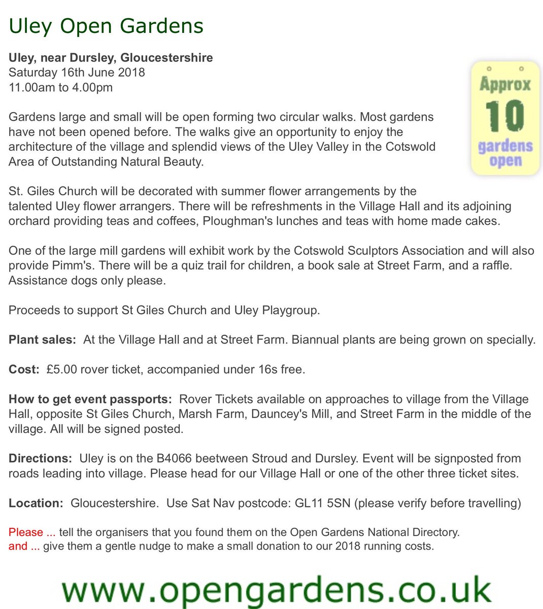 Creating Spaces - the first exhibition by the Cotswold Sculptors Association, this Saturday 16 June 10-5, part of Uley Open Gardens 2018