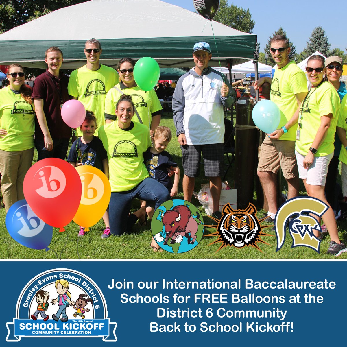 greeleyschools's tweet photo. Happy Summer Break! We are exactly 2 months out from our School Kickoff Community Celebration! Each week we look forward to highlighting some of the many activities we will have at the event!
60 Days Out: D6 IB Schools FREE Balloon Station! 🎈🎈 @gw_ib @dosriosbuffalos https://t.co/edWMtb17Xl