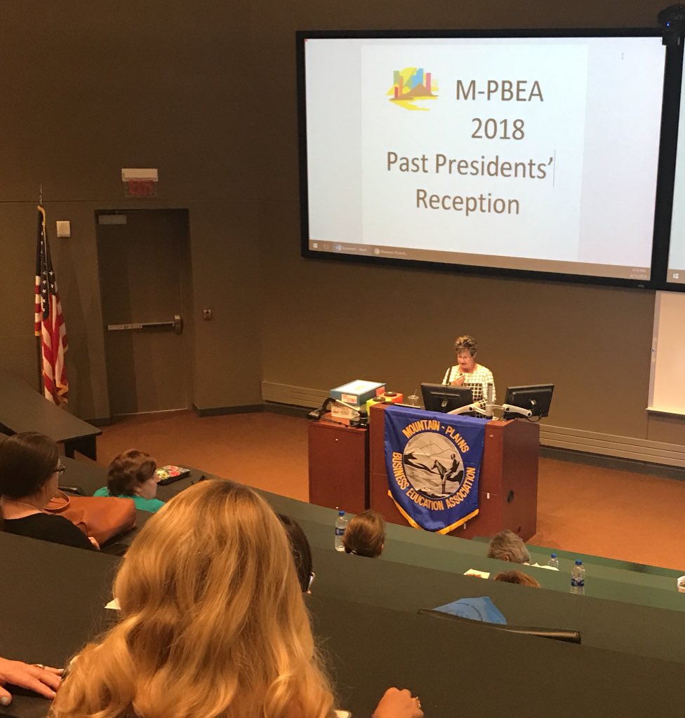 mpbea's tweet photo. Thanks to @mpbea President @CarolSessums for leading the Presidents’ Reception at #mpbea18 https://t.co/yRE2rTN1Rb