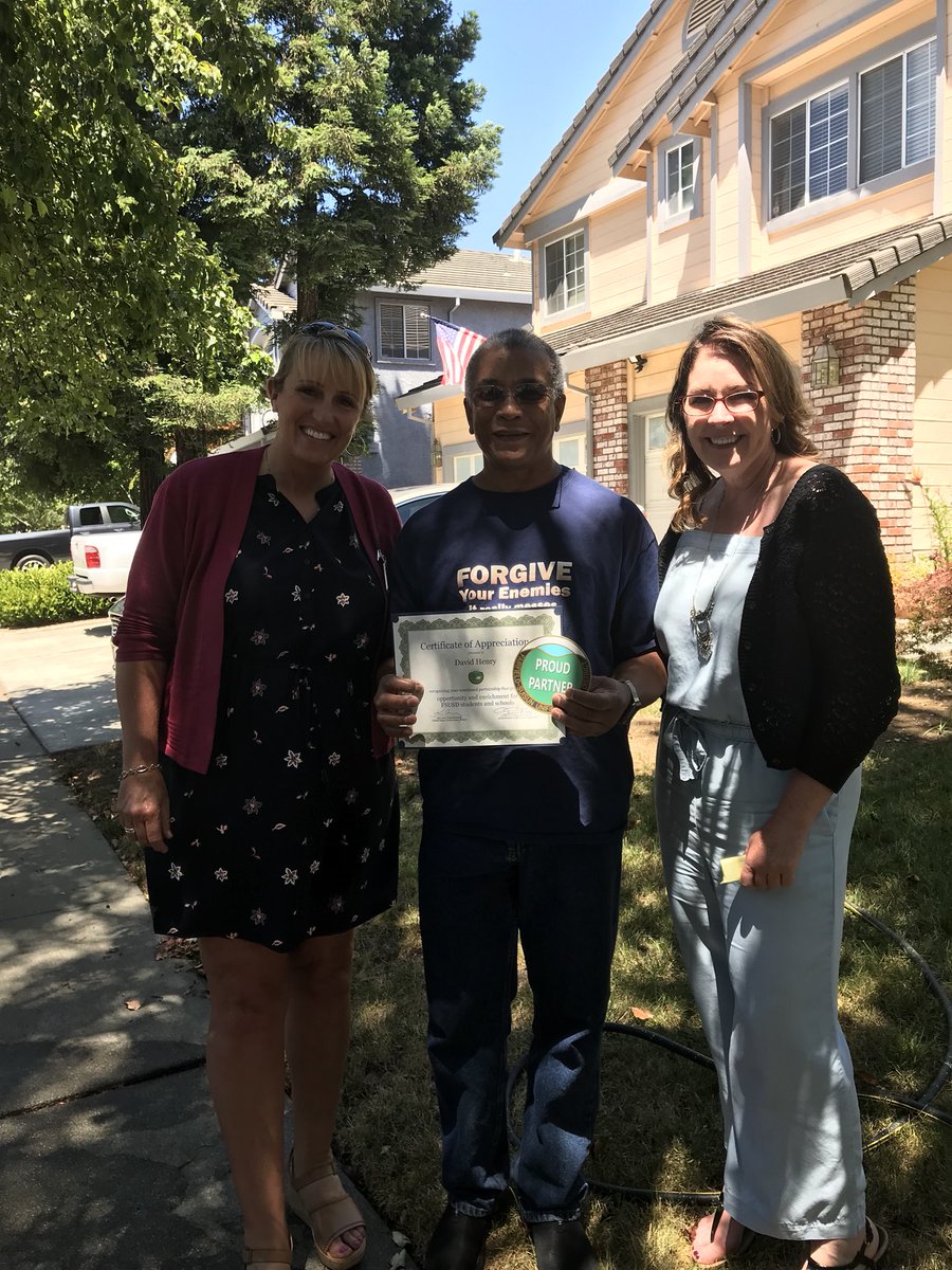 Thank you Mr. Henry for helping our kids. #FSUSDLEADLAP #communitypartnersrock