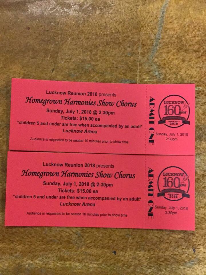 LucknowReunion's tweet photo. @iwantthatbag1 is doing a giveaway!! Stop into the store &amp; put your name in their free draw for a chance to see Homegrown Harmonies Show Chorus at the #LucknowReunion Sunday July 1st!! 
No purchase required! Draw will be made June 21st #HomeGrownHarmonies

https://t.co/7uAyQyv9Tc https://t.co/bPK4ydkMDE