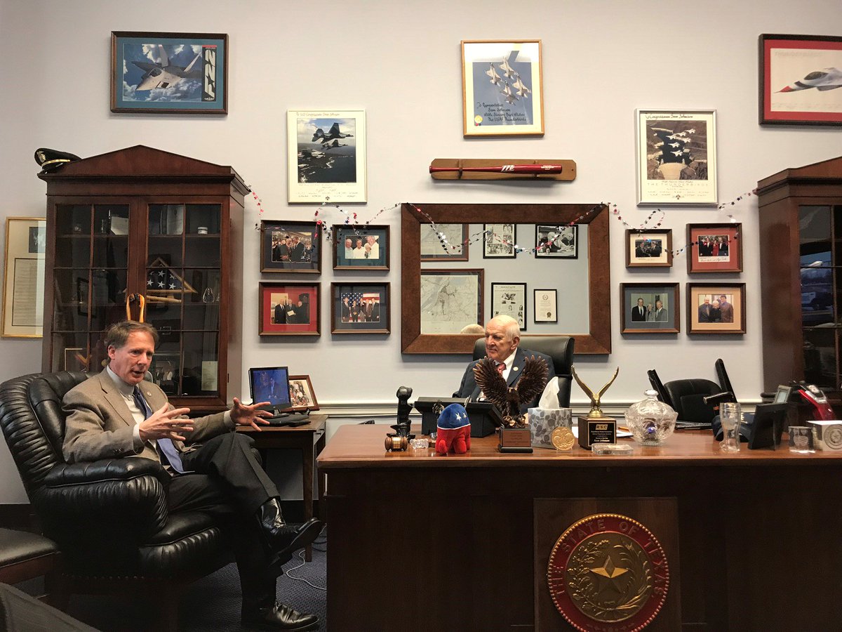 Today, the U.S. House Ways and Means Committee unveiled a portrait of Chairman Sam Johnson to honor him as he approaches a well-deserved retirement from Congress. This great man is a friend and mentor to many and a hero to all. He makes me and all of Texas very proud.