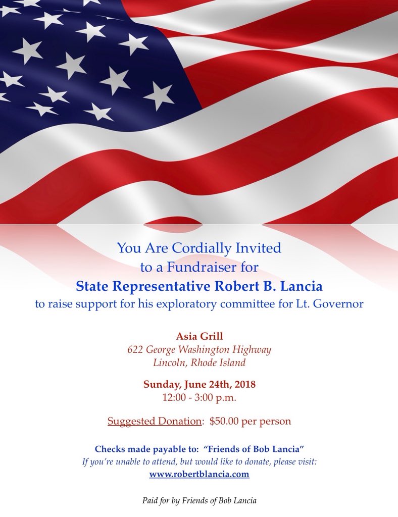 istartchangeri's tweet photo. #TuesdayThoughts #CandidateUpdate
#ThisWeek ___
What’s Going on w/ : #StateRep @BobLancia
#RhodeIsland #GeneralAssembly
#Election2018 #Reception
#Lincoln #BlackstoneValley https://t.co/41hx0nS9bw