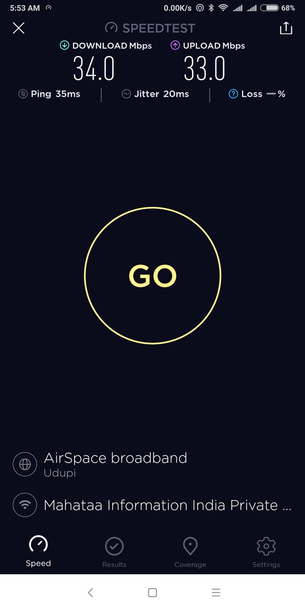 VarunDeva's tweet photo. Very Good Speed RailWire WiFi in Mangalore Railway Station...!!
One of the Best Service Provided By #IndianRailways and @Rail_Wire 
#Railway #WiFi #FreeWiFi #RailWayStation #StationWifi https://t.co/mP7aFZhTq3