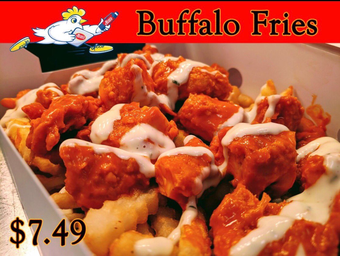 CoachDean_GISD's tweet photo. Bush's Chicken is giving away a free Buffalo Chicken FF all day tomorrow Wednesday the 13th to ALL Georgetown high school students if you show your student ID and post a picture on Instagram of you in front of a Bush's Chicken sign.  It’s for all GHS students. https://t.co/bM9iV2XHdp