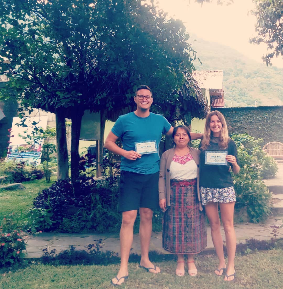 SMSpanishSchool's tweet photo. Les damos las gracias a nuestros estudiantes por haber estado en San Marcos Spanish School. ¡Practiquen su español chicos!🙋
.
.
.
#learnspanish 
#studyspanish 
#studyspanishinguatemala
#unitingcultures
#sanmarcos
#Lakeatitlan
#guatemala
#bestexperience
#congratulations🎉 https://t.co/0jt0oJCE0l