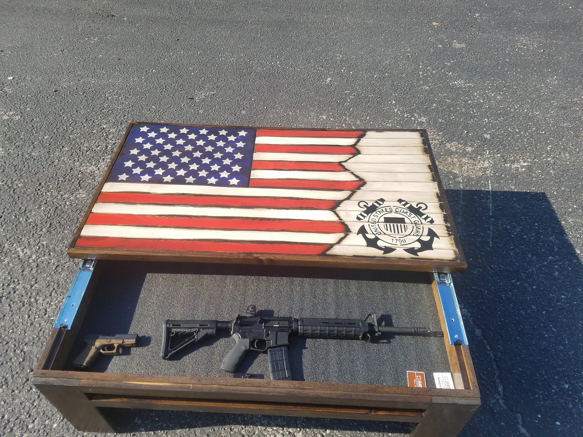 HomeConcealment's tweet photo. All tables can be made in any of our flag designs as well can be uprgaded with an RFID lock @libertyhomeconcealment.com https://t.co/49DYG6Oej5