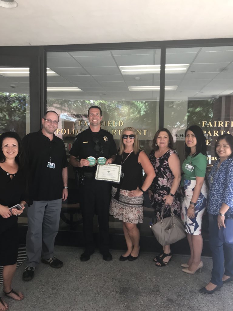 Thank you Sergeant Oviatt and FPD! <a href="/FairfieldPolice/">Fairfield, CA Police</a> <a href="/PSA_Eagles/">PSA</a> <a href="/SgtOviatt/">Sgt. Oviatt</a> <a href="/RiskMgr_FSUSD/">Jennifer Taylor</a> #Communitypartnersrock #FSUSDLeadLAP
