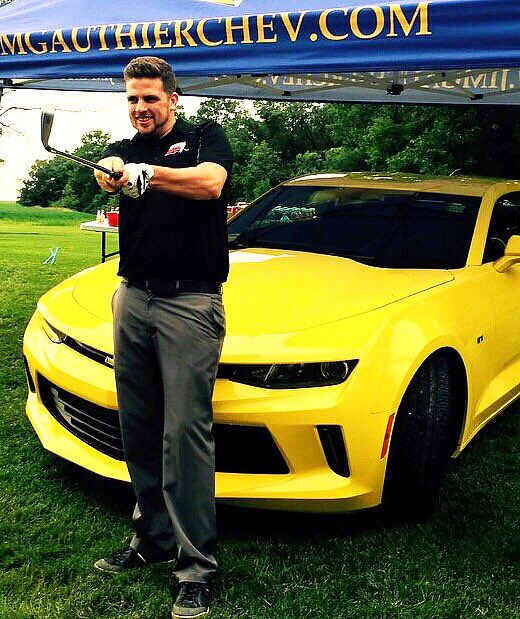 Who wants a FREE car?!! 
This guy won it last year courtesy of @gauthierchev at our #BryanTrottier #Celebrity #GolfClassic and you can too this year! All you have to do is get a hole in one! Email promotions@premiereventscelebs.com to get your discount! #holeinone #celebrityevent