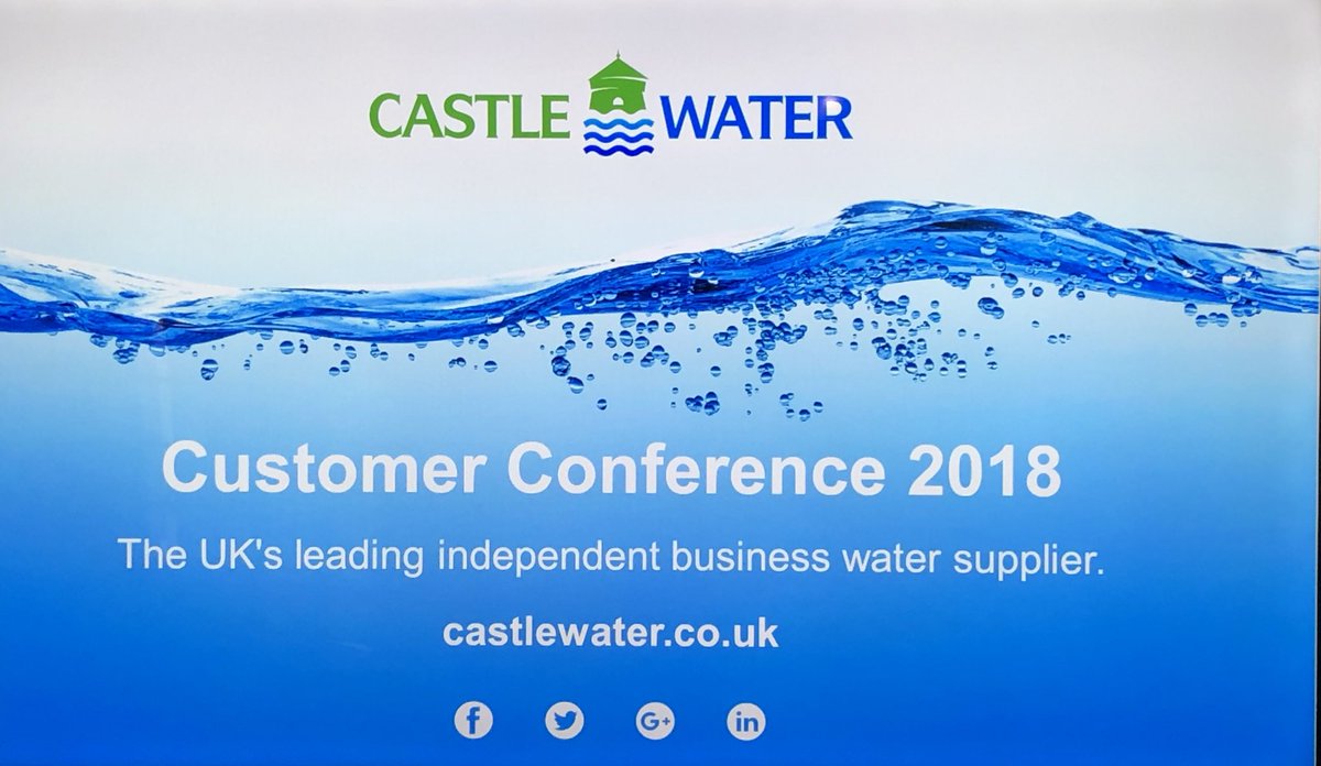 JessKeedy's tweet photo. Thanks @CastleWaterLtd for an interesting customer conference today - always useful to hear perspectives on #openwatermarket and the session on innovative tech and efficiency was fascinating! 💧👍🏻 🚰🚿 https://t.co/hSfXcLqbAV