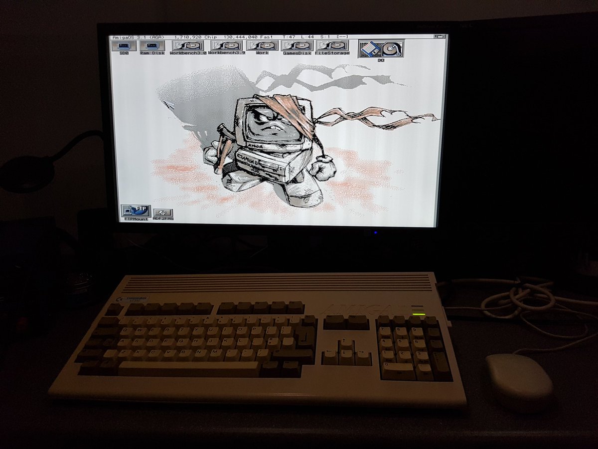 MolseyA's tweet image. Behold! Back from the dead. I have #recapped and serviced my beloved #A1200!! Even made the floppy stop making that awful noise. Next project: make a #parnet cable and link up the A1200/40 tower.