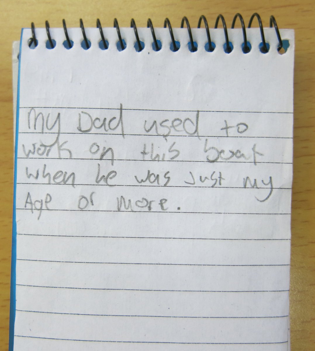 dstitch's tweet photo. Jack takes notes after a visit to Shemaron with his dad . @TarbertAcademy @CFAScot @cft_scot #RingNetFishing https://t.co/Ee3SEMvZhT https://t.co/DJ38ptcdVY