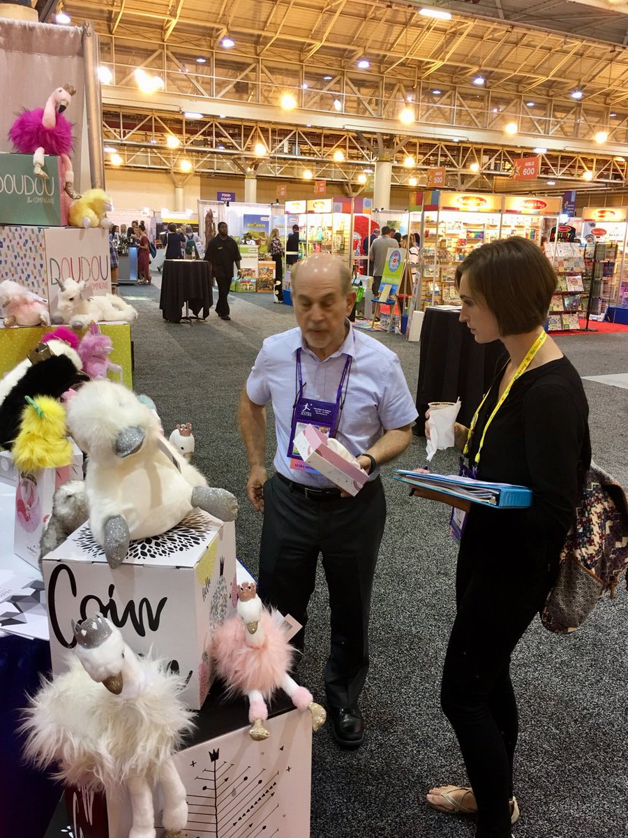 TheToyChest_IN's tweet photo. Decisions, decisions. Here’s store owner Hilary making decisions on what to buy at #MarketplaceandAcademy @astratoy in New Orleans. https://t.co/fcM3Rq2kwK