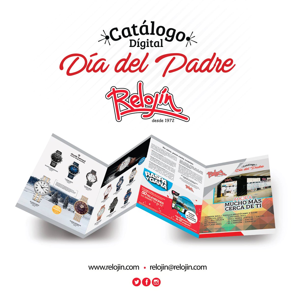 RelojinPanama's tweet photo. Encuentra el nuevo catálogo para el Día del Padre. Entra al link y conoce todo lo que Relojin trae para esta fecha especial. 👨🎁⌚
LINK: https://t.co/8wtzgCRXV4
#Reloj #Panamá #Relojin #RelojinPTY #Catálogo #Watches #Tiempo https://t.co/8u5Vp50XHB