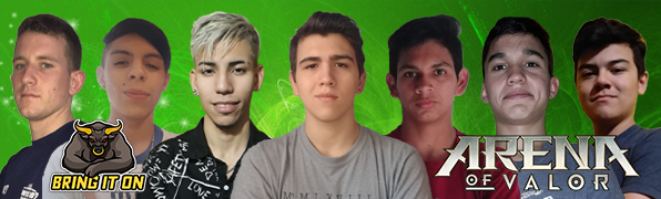 Queremos hacer oficial la presentación de nuestro equipo de <a href="/ArenaofValor/">Arena of Valor</a>, segundo eSports Mobile al que hemos apostado.

Ellos son:

@DEAN_AoV
@BaCkAoV
@SkinnyBlackAoV
@MatV_CR
@TostadoAOV
@hiimtysan
<a href="/GonnzaEzeqiel/">Gnzh</a>
<a href="/Francoo3113/">Franco Gutiérrez</a>