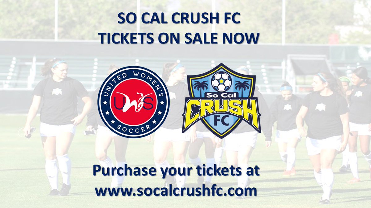 SoCalCrushFC's tweet photo. To purchase your 2018 Season tickets and Game Day tickets please visit our website https://t.co/2RsVFjIwh0 👍 https://t.co/HuoAKIn1cZ