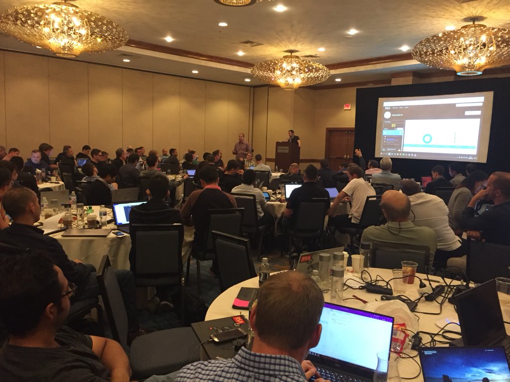 Andy_J_W's tweet image. Deep-dive knowledge exchange on UEBA at the @RSAsecurity #NetWitness #TechScrum. This is amazing technology !