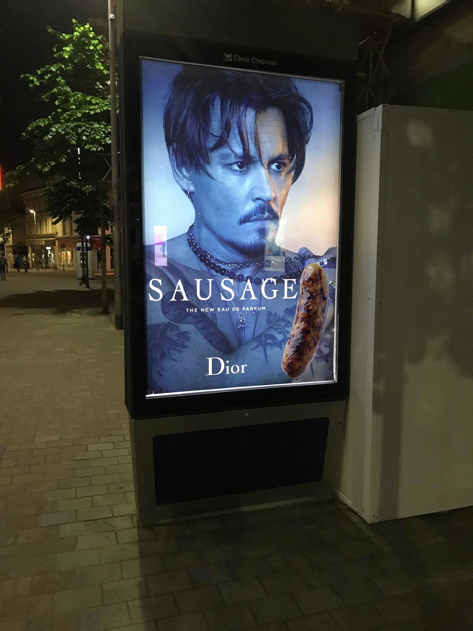 johnny depp sauvage sausage