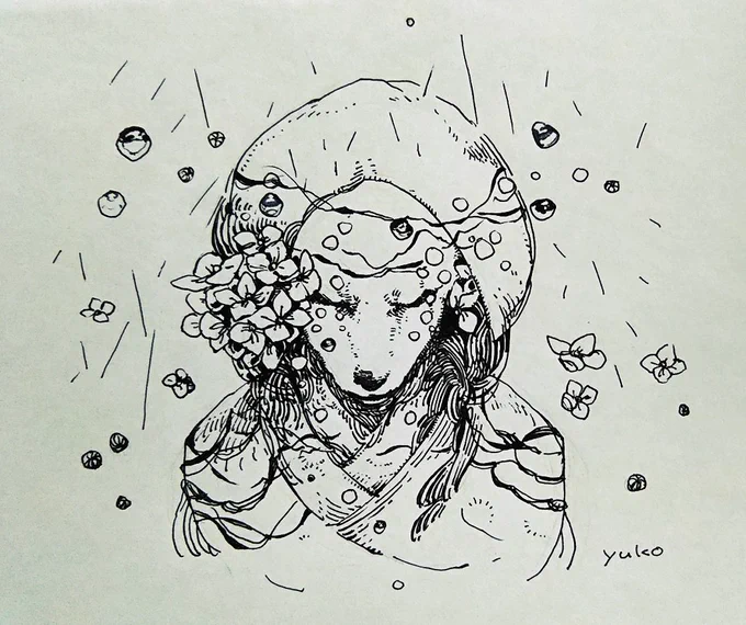 今回は落書きです。 『嫁入り』 
