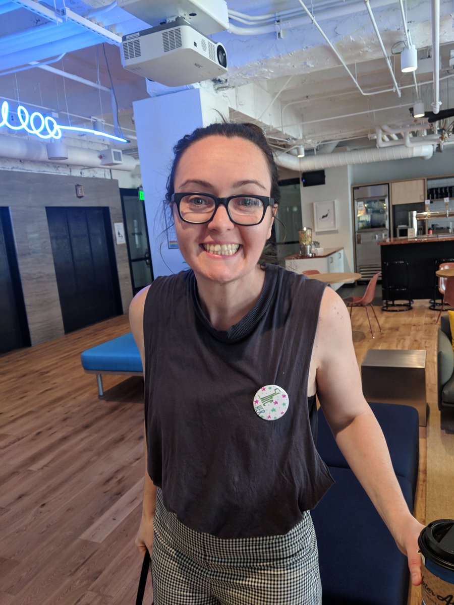 PDXStephenG's tweet photo. @Susan_Silver @irishem333 @wearewildfang @WeWork Yes... Emma is the bomb🥰🥰🥰 #TEDfamily https://t.co/7qz722xdvl