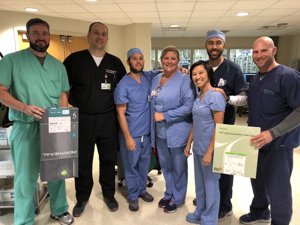 heartdoc45's tweet photo. We had a great team for 1st Radial to Peripheral intervention. We did bilateral mid-distal SFA stenoses from left #Radialfirst. @CardioInstitute @terumobct #clifighters #PADRadialFirst https://t.co/FUeq9PAQHD