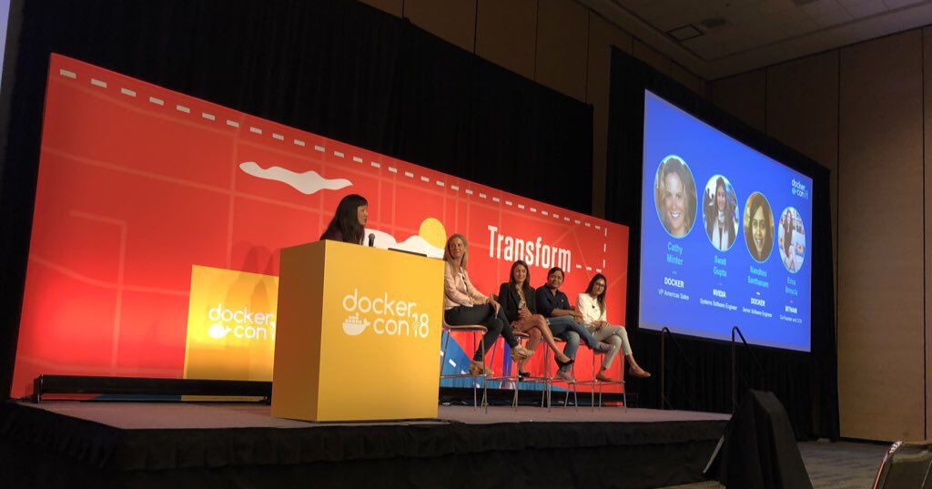 Kudos to <a href="/DockerCon/">DockerCon</a> for Women at DockerCon event ! ✨
Interesting stories from the audience 🤗  #womenintech