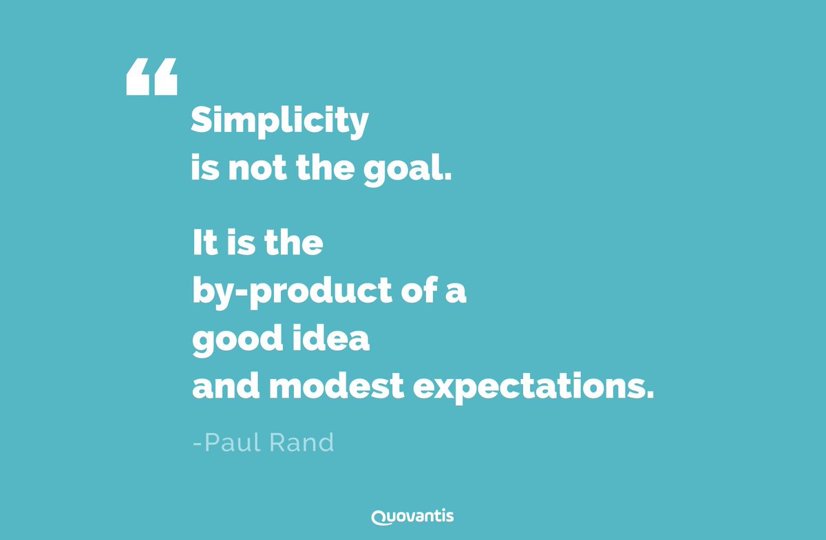 Quovantis's tweet image. #DesignPrinciple 03- Default to simplicity  (Read our design principles here- bit.ly/2JdcEun)
A good designer always focuses on including the “absolute must” elements and makes sure that there isn’t any visual clutter to complete any specific task.
#designquotewednesday