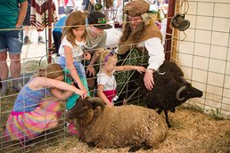 washingtonfaire's tweet photo. Our littlest guests love petting the sheep! Make sure to stop by this and the many other children's activities throughout #Merriwick this August! #WMRF #365DaysofFaire https://t.co/qv92ghK4b9