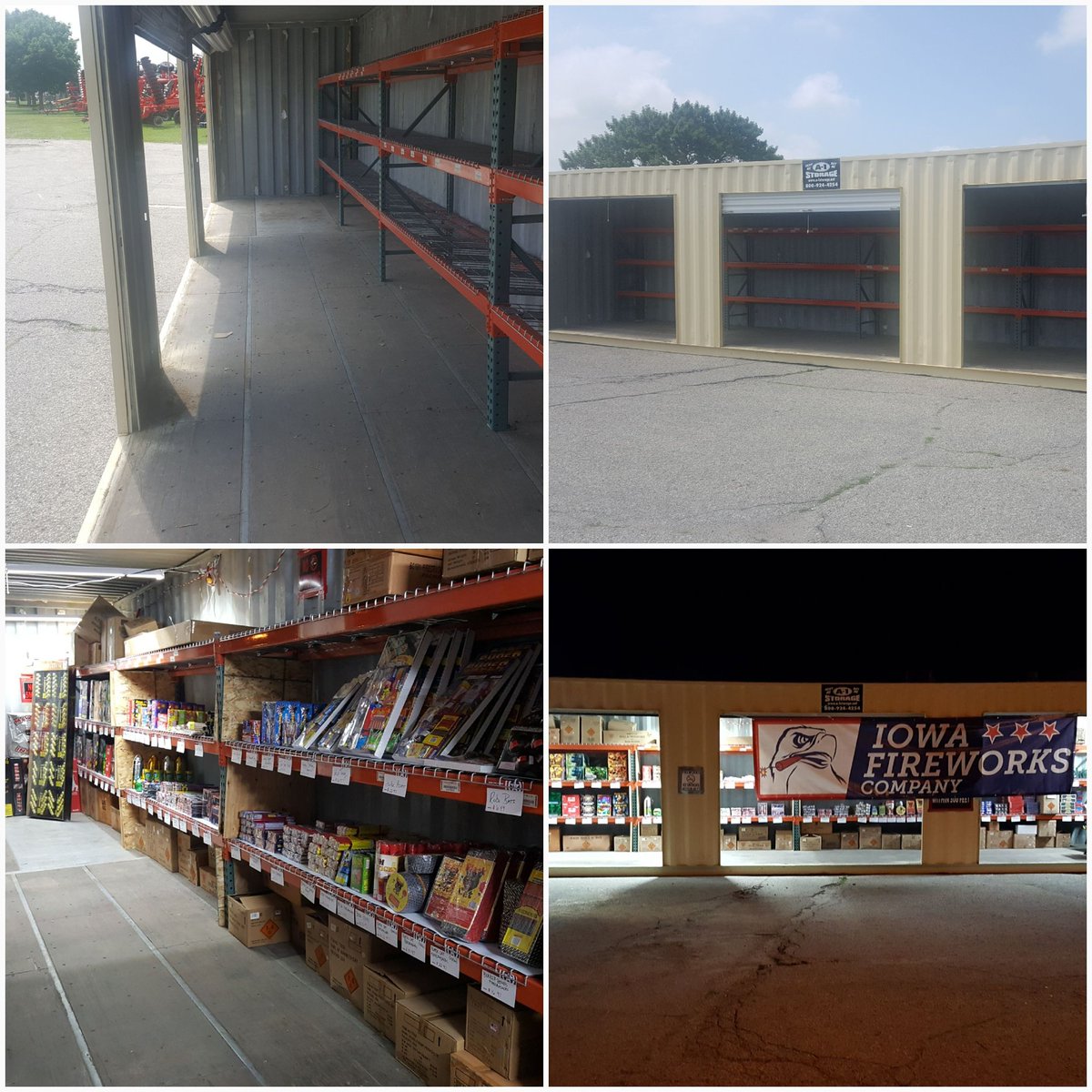 DVargason's tweet photo. Come buy your fireworks from the Iowa Fireworks Company in Atlantic starting TOMORROW! We're open 12-8 at the old Salvation Army parking lot right next to Camblin, across from Lindeman. 10% goes to the Atlantic Booster Club &amp; it's an Iowa business! Hope to see you there tomorrow! https://t.co/KKTsnH2ojO