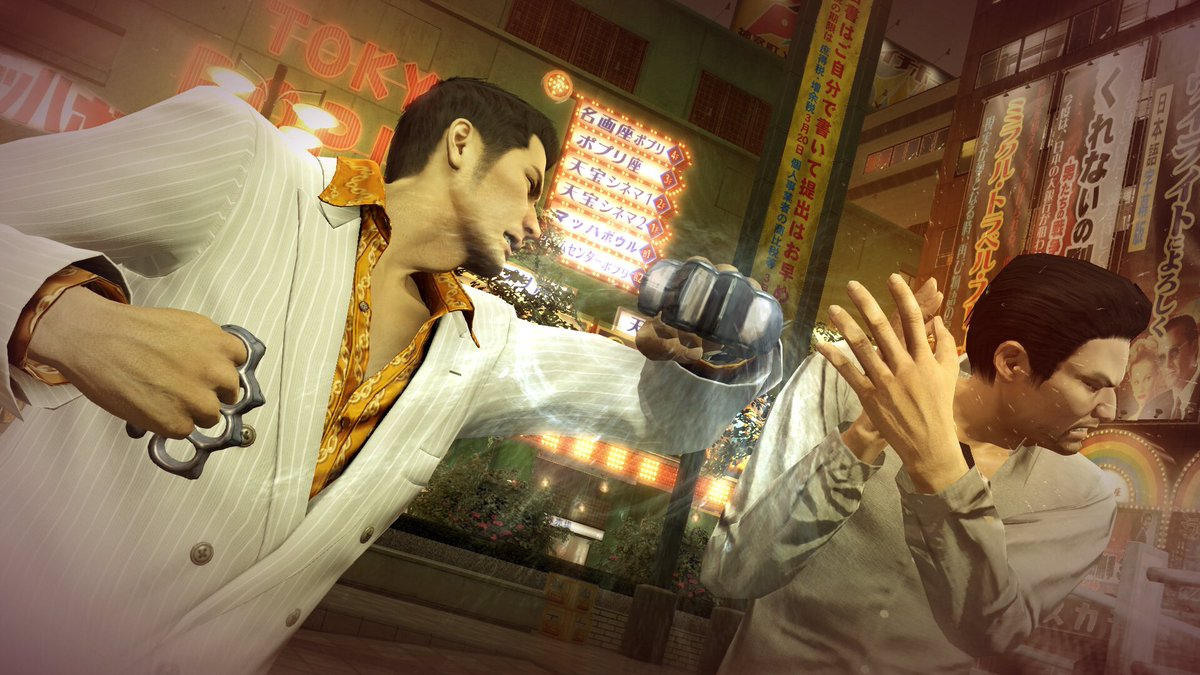 MomsvYak's tweet photo. When someone suggests to Kazuma Kiryu that he should respect women he violently assaults them; is this a role model for our young men? https://t.co/hfAB5DQ02W