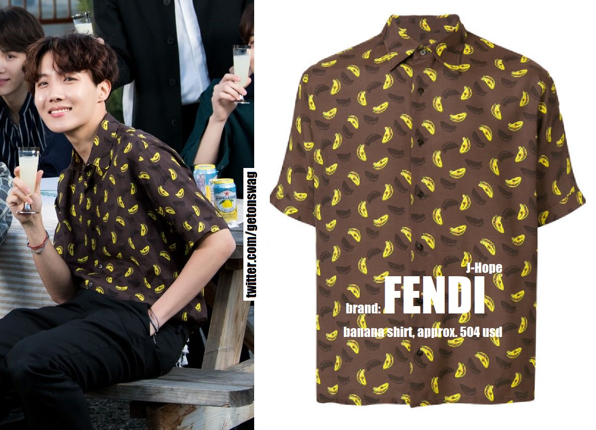 fendi banana shirt
