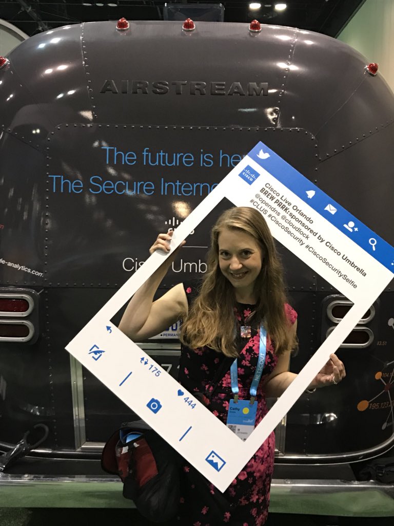 SecurityVCat's tweet image. #CLUS #CiscoSecurity #CiscoSecuritySelfie SECURITY!!!