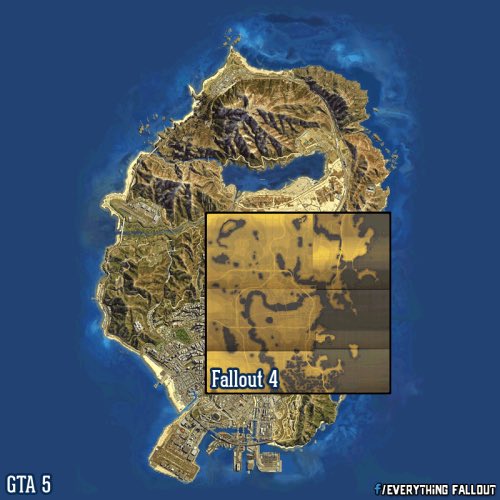 Fallout 4 Map Size Vs Gta 5