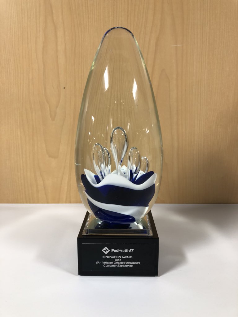 LeeBecker42's tweet photo. VA’s @VetsExperience and OIT team received today the #FedHealthIT Innovation Award in implementing #CXData capability at VA in particular @VeteransHealth with #Veterans real-time feedback capability for service recovery and performance improvements. #CXCAPGoal #CX #PX #FHITAWARDS https://t.co/VHTiOWEz5o