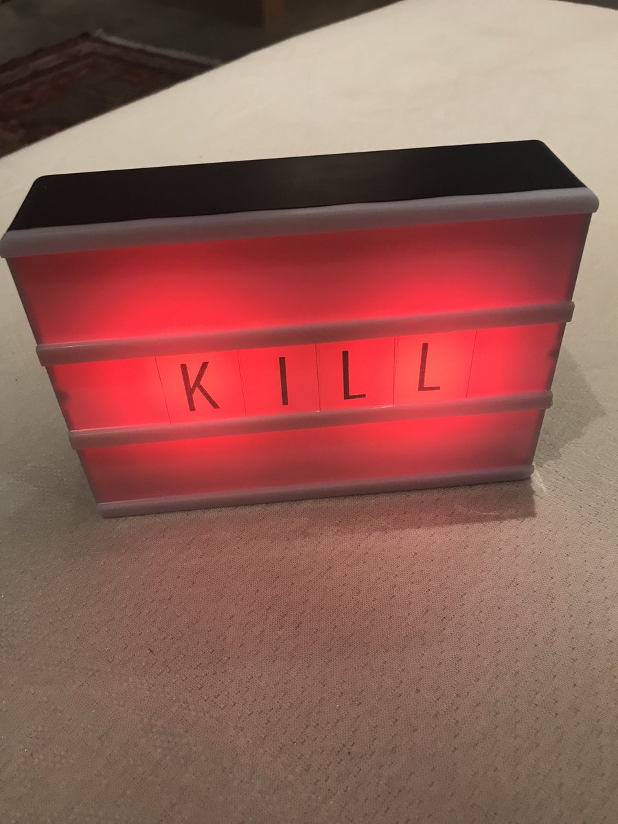 box: cute mint green casing and bright white backlight for all your whimsical needs!
actual product: pitch black casing and immediate red kill aura when you turn the light on... for m u r d e r 

this is the one time i truly feel misled by the packaging