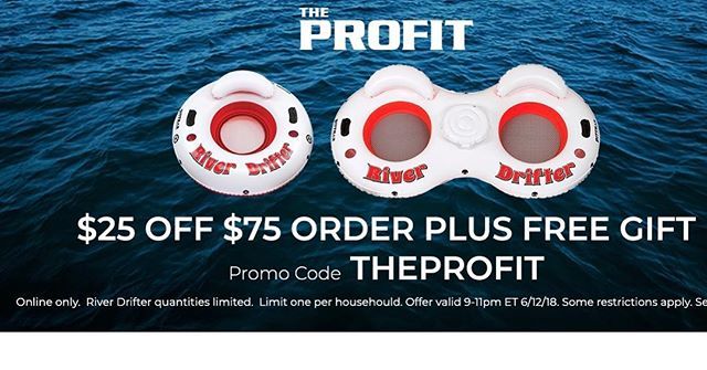Enter code THEPROFIT in your cart at checkout, $25 will be deducted from order of $75 or more. You'll also receive Free River Drifter 1 with order of $75 OR Free River Drifter 2 with order of $125 or more. Free River Drifter available while supplies last… ift.tt/2y9lyEQ