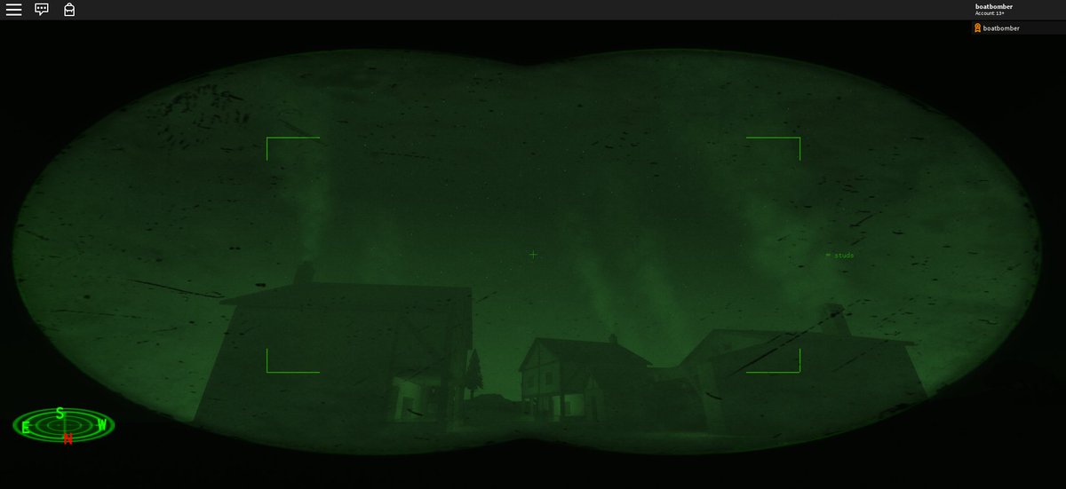 Boatbomber On Twitter Made A Cool Piece Of Equipment By Combining Multiple Of My Just Cuz I Want To Try It Projects Night Vision 3d Gui Compass Rangefinder Robloxdev - creator house gui roblox