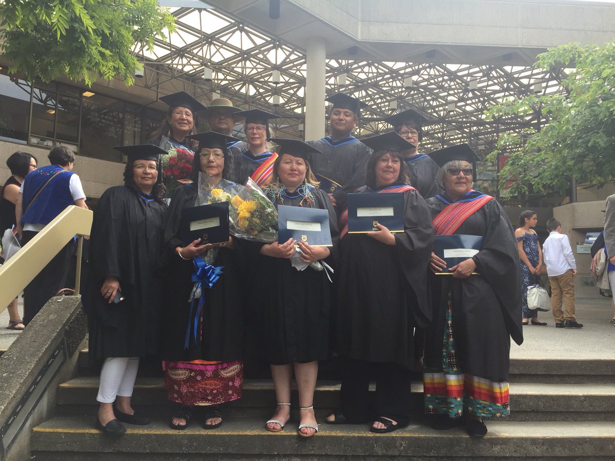 A good day <a href="/uvic/">UniversityOfVictoria</a> MEd Indigenous Language Revitalization grads.