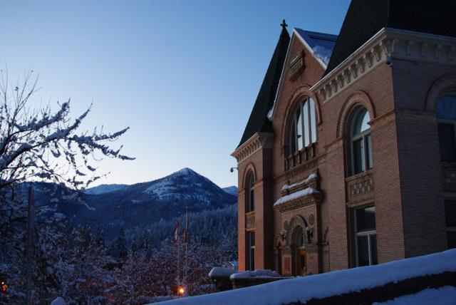 #6: Rossland (1901)- Cuuuuuuuuuute- Engraving "COURT HOUSE" and "AD 1900" is a fun superfluous touch- Dramatic angles are pleasing, especially on the sidehill