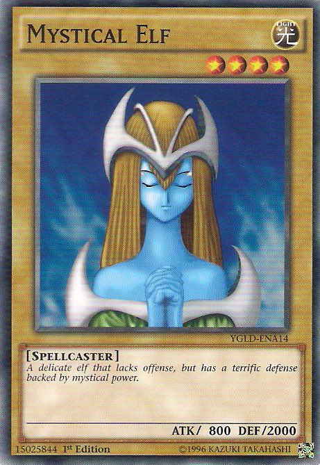 Idk bout you but my gay ass used to LIVE for this Yugioh card. I know there's hottie Dark Magician Girl but Mythical Elf was my b*tch saving my ass in defense Idk bout you but my gay ass used to LIVE for this Yugioh card. I know there's hottie Dark Magician Girl but Mythical Elf was my b*tch saving my ass in defense
