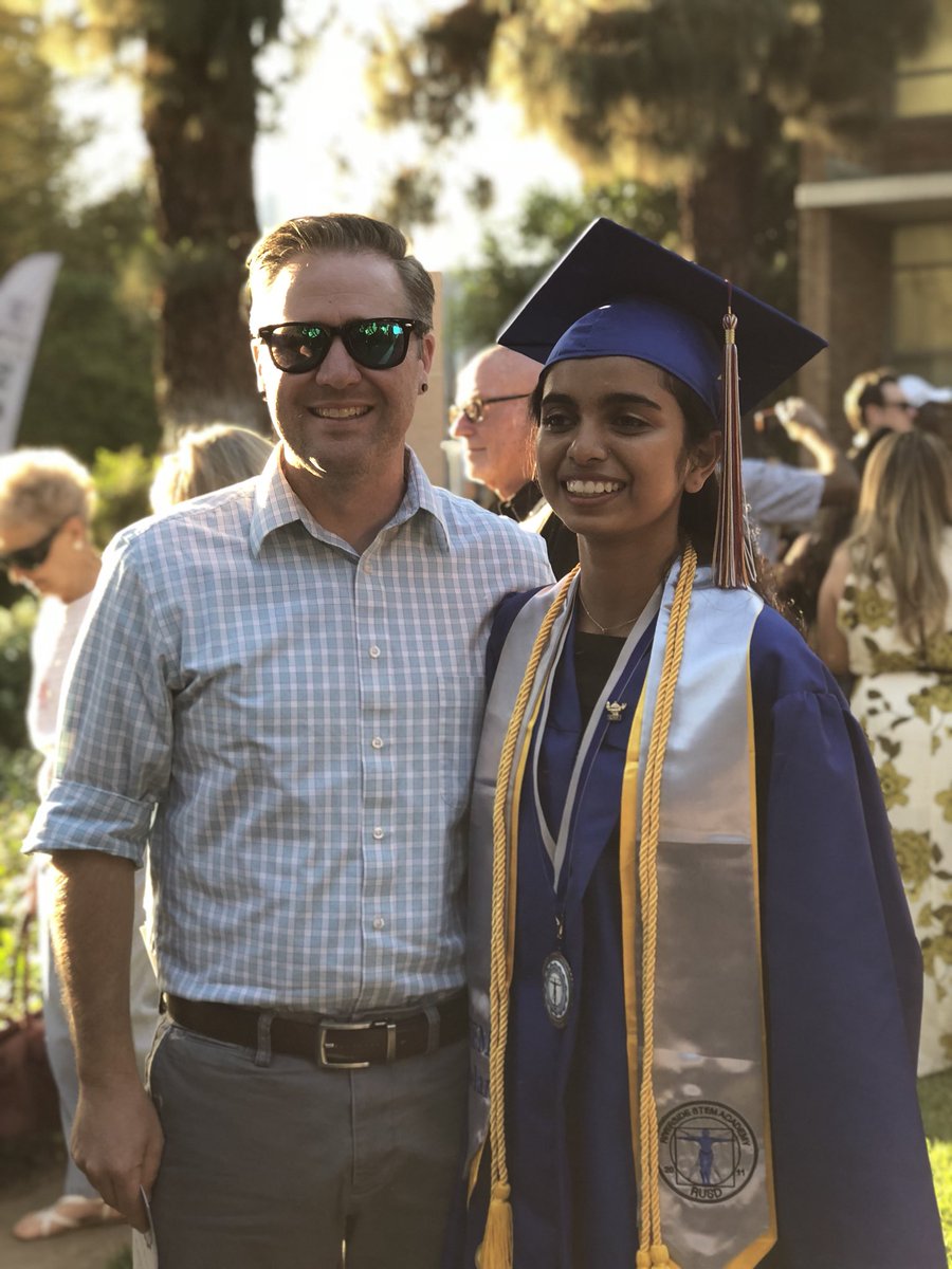 mrdunlap80's tweet photo. Got the chance to see one of my former elementary students graduate from High School today. Congratulations Nivedita! STEM HS class of 2018 valedictorian. https://t.co/UNM03ZAjE2