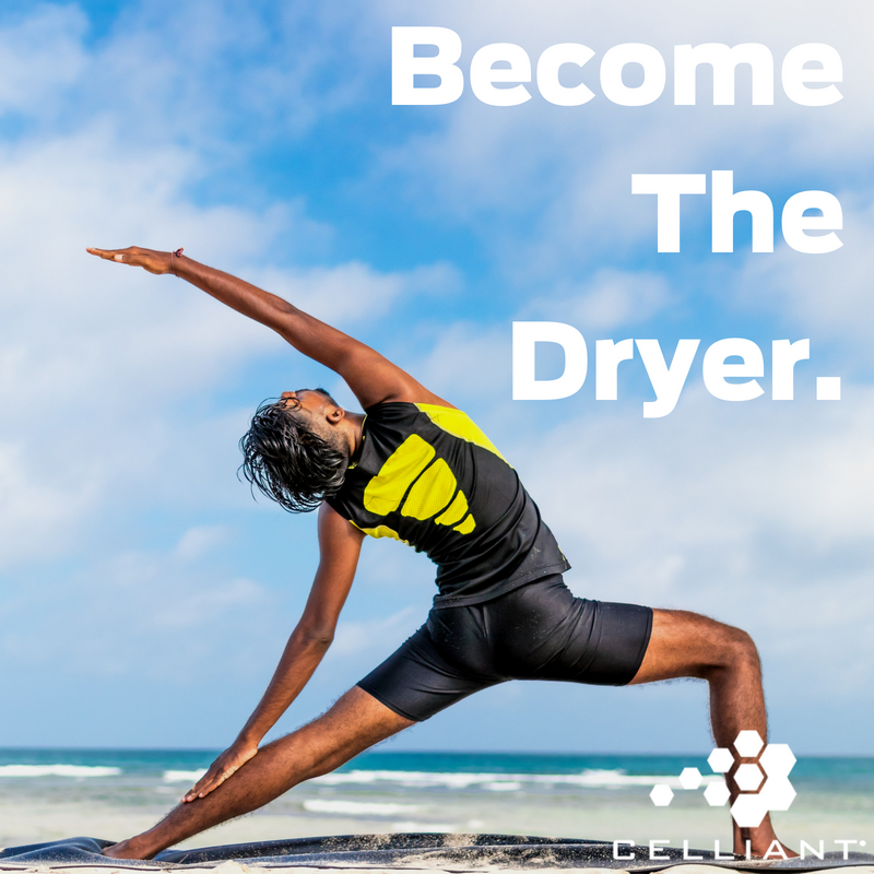 Celliant's tweet photo. We saw an increase in drying efficiency when comparing Celliant to a competitor’s high performance drying technology! #ResponsiveTextiles https://t.co/RX40tvPzrU