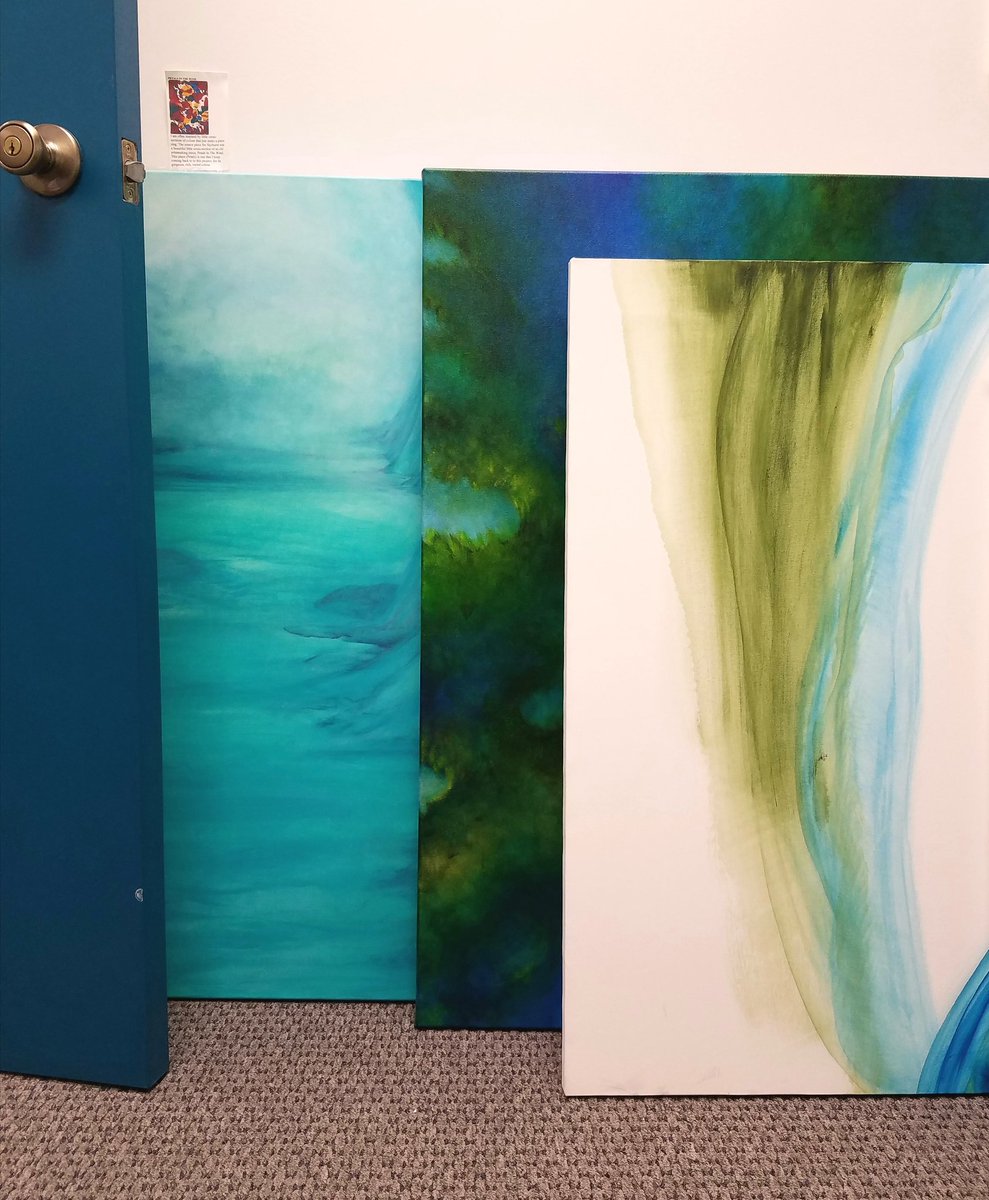 AnneCherubim's tweet photo. Studio view #art #painting #abstract #modernabstract #tealpainting #turquoise #turquoiseart #serenity #healing #mysteriousplanet #Dcart #DmvArt #Rockvilleart #picoftheday #interior #saatchi #interiorinspo #interiorstyling #womanartist #curator #collector #contemporarypainter https://t.co/NYabrK7Icm