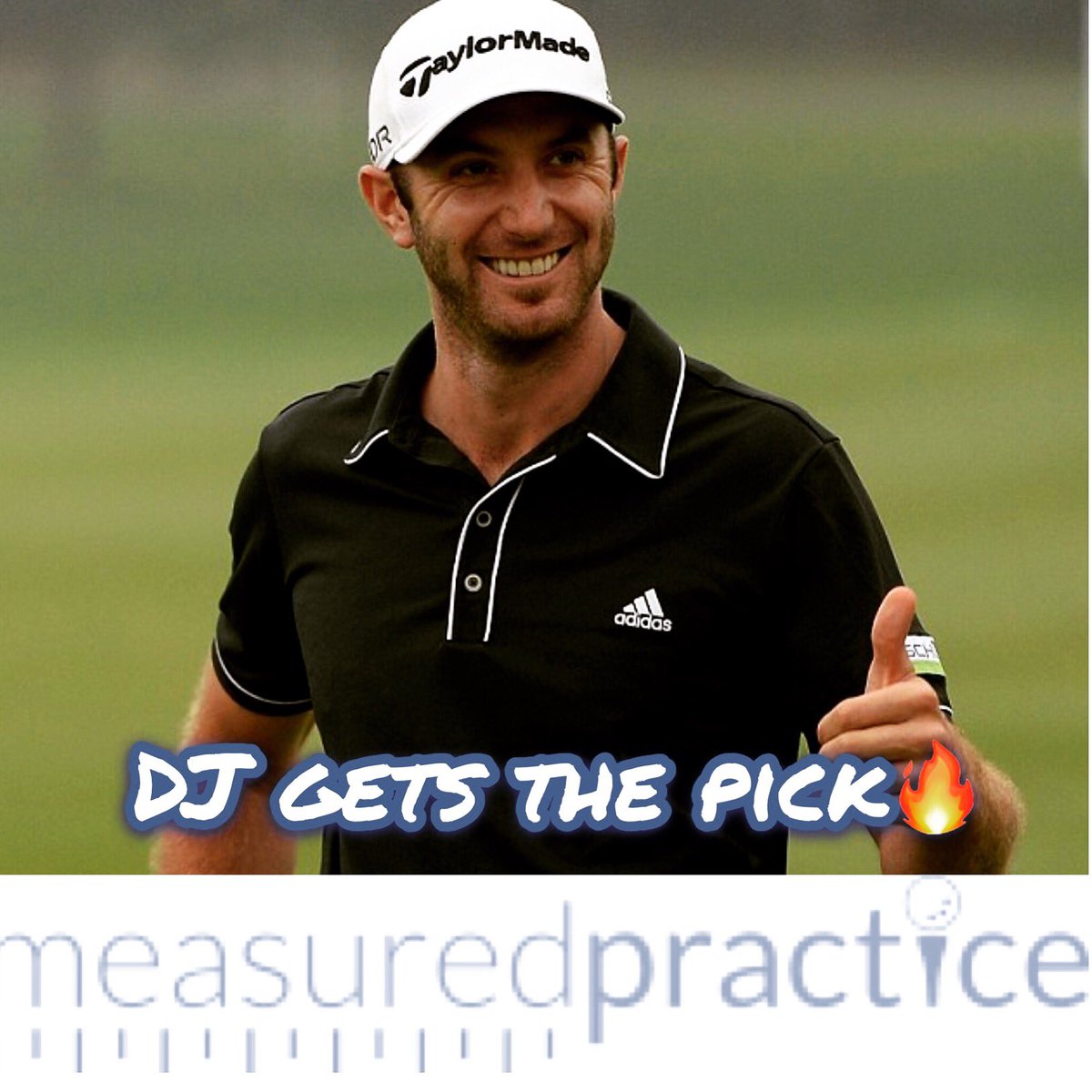 measurdpractice's tweet photo. DJ gets our pick!  Give us some guesses on how many strokes he will gain against a scratch player day one  in the driving category is the @usopengolf #shinnecock #measuredpractice https://t.co/rW19lDAqkW