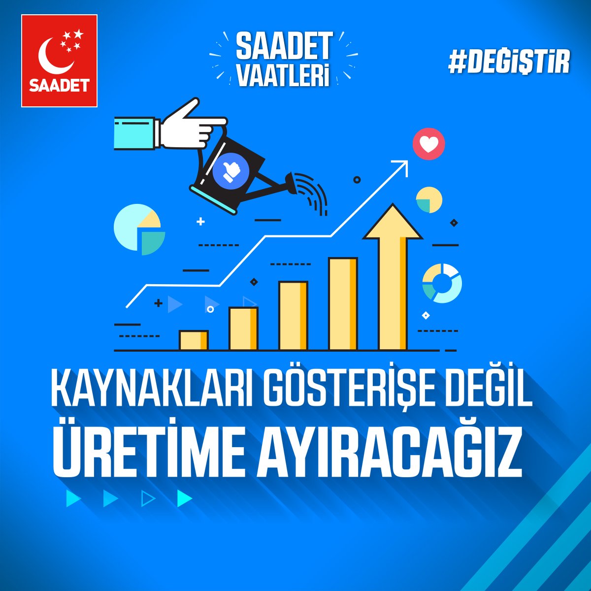 KAYNAKLARI GÖSTERİŞE DEĞİL ÜRETİME AYIRACAĞIZ!