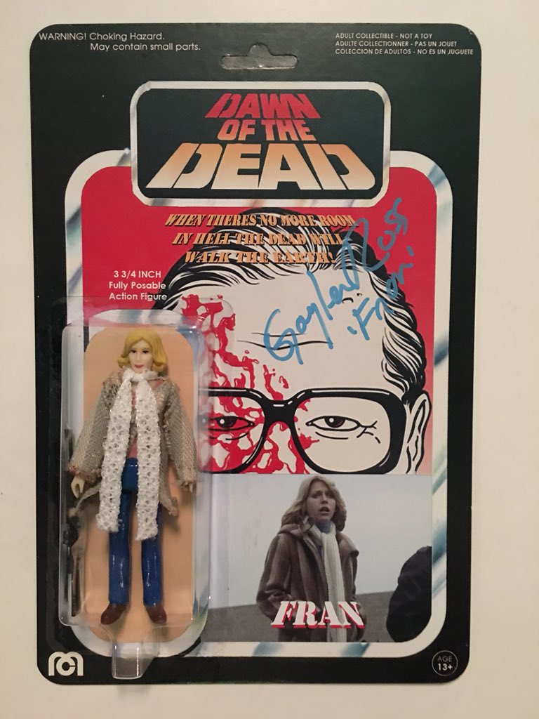 EmpireBlisters's tweet photo. My Dawn of the Dead “Fran” Action Figure signed by Gaylen Ross using a 12Back “Slim” Blister From Empire Blisters. #dawnofthedead #GaylenRoss #texastcustoms #ToddJara #Tbag013 #replacementblisters #customfigure #actionfigurecustom #bubbleblister #EmpireBlisters #customcardbacks https://t.co/GLVETvvzcT
